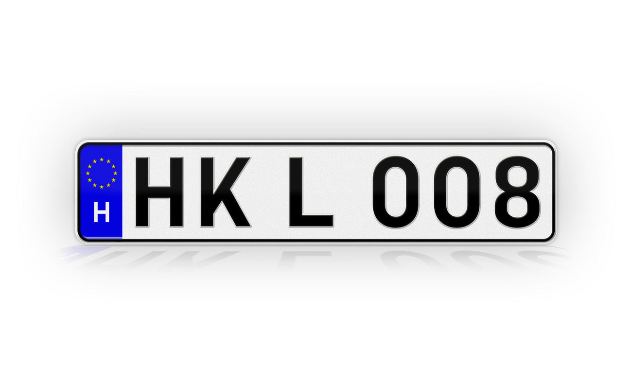 Personalized Hungary European Style License Plate