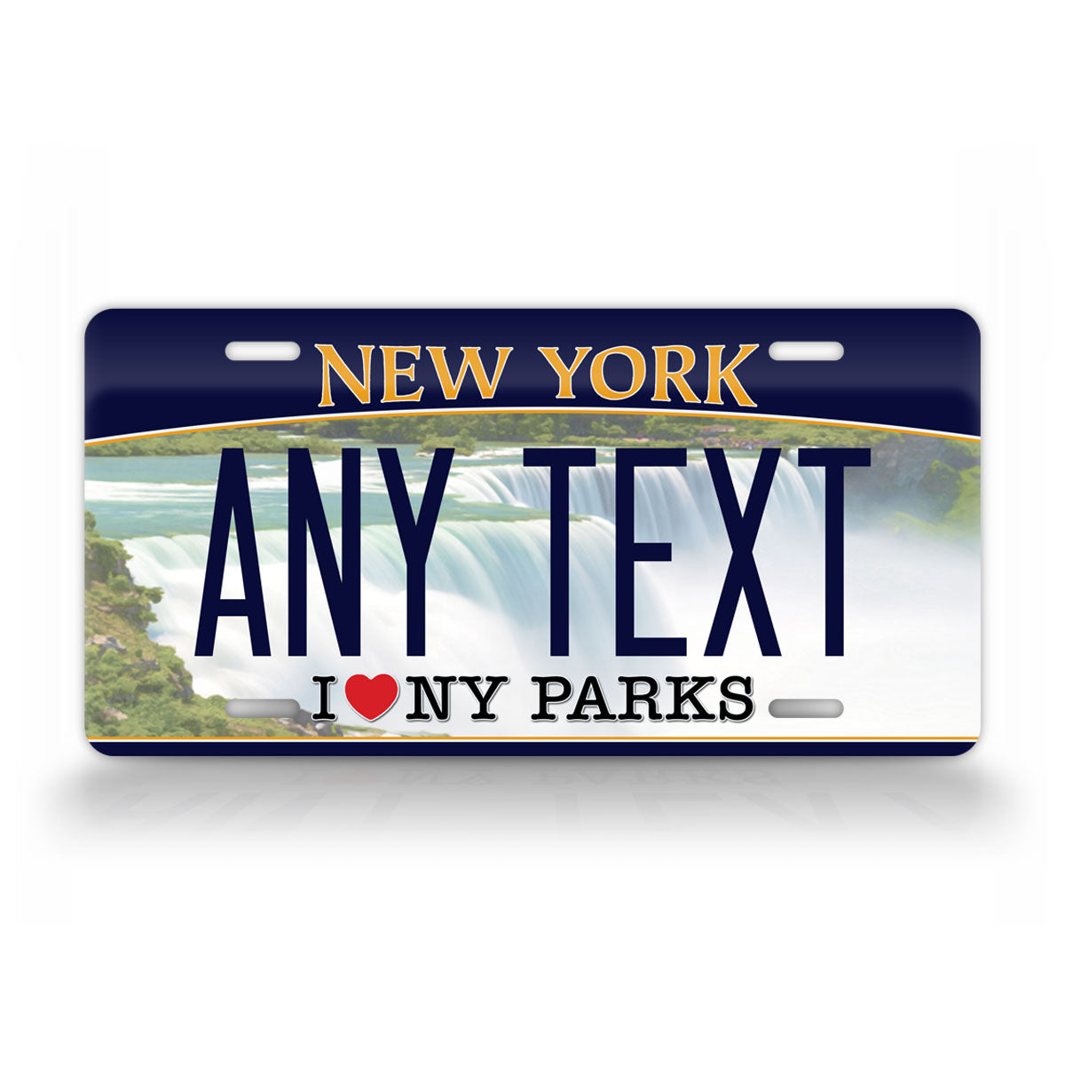 Personalized New York "I Love NY Parks" 2016 Custom License Plate