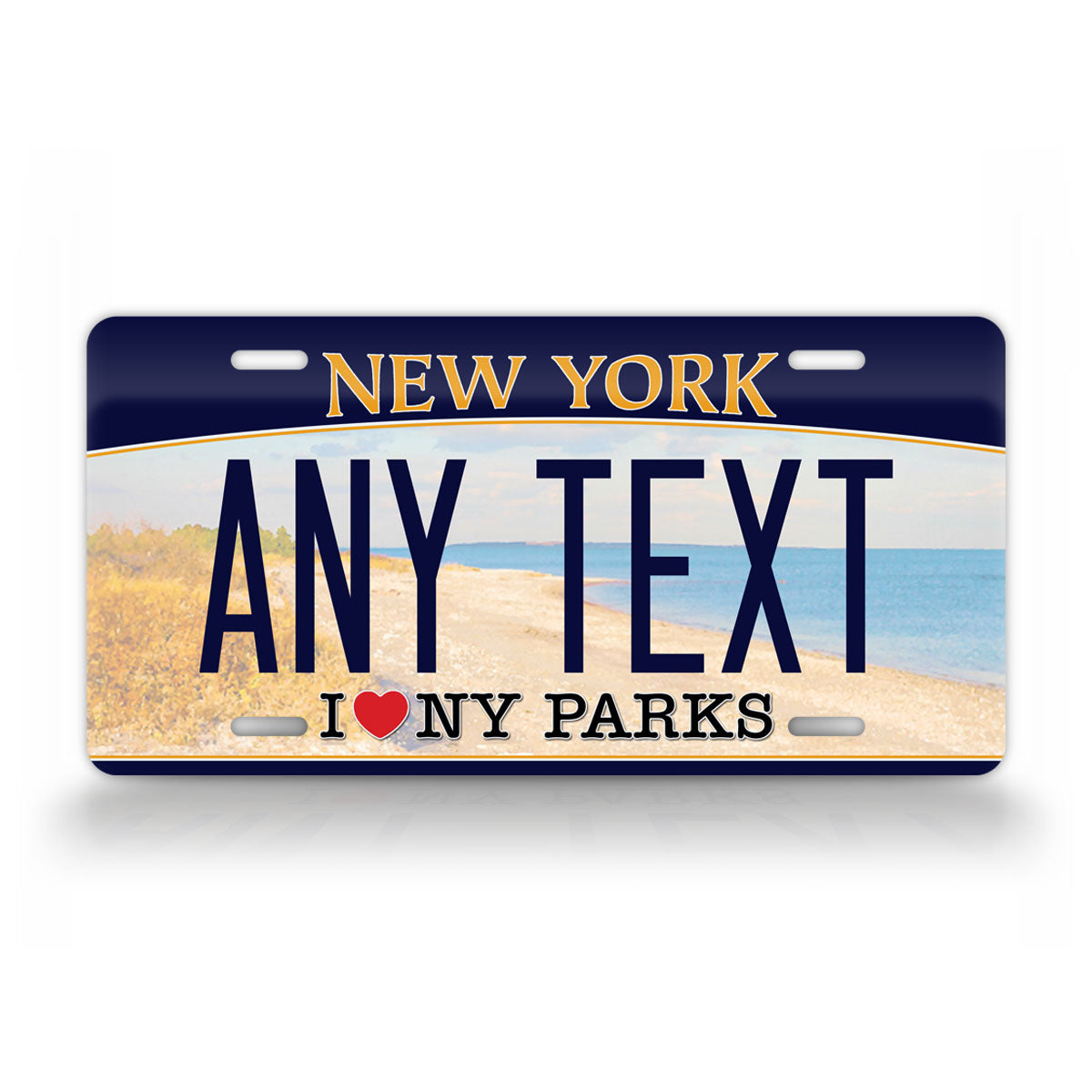Personalized New York "I Love NY Parks" 2016 Custom License Plate