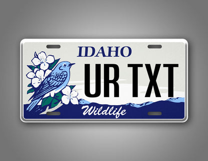 Custom Idao Blue Bird Wildlife personalized License Plate