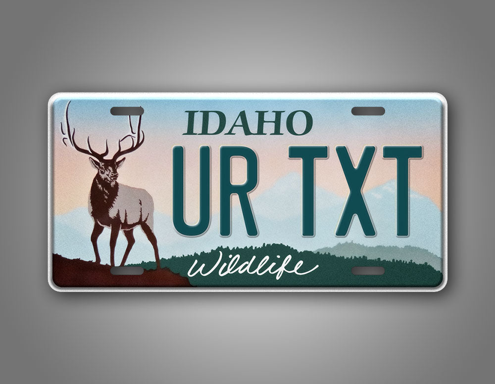 Custom Idao Deer Wildlife Personalized License Plate