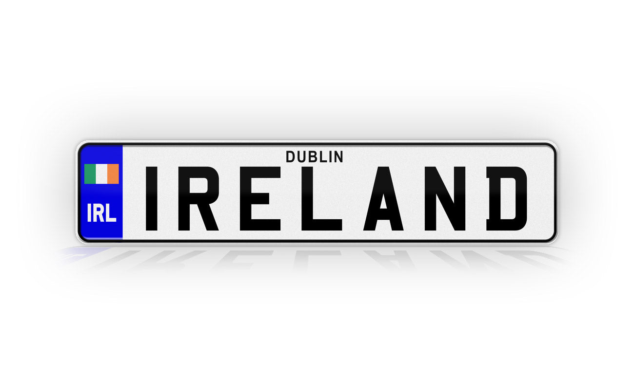 Personalized Irish European Style License Plate