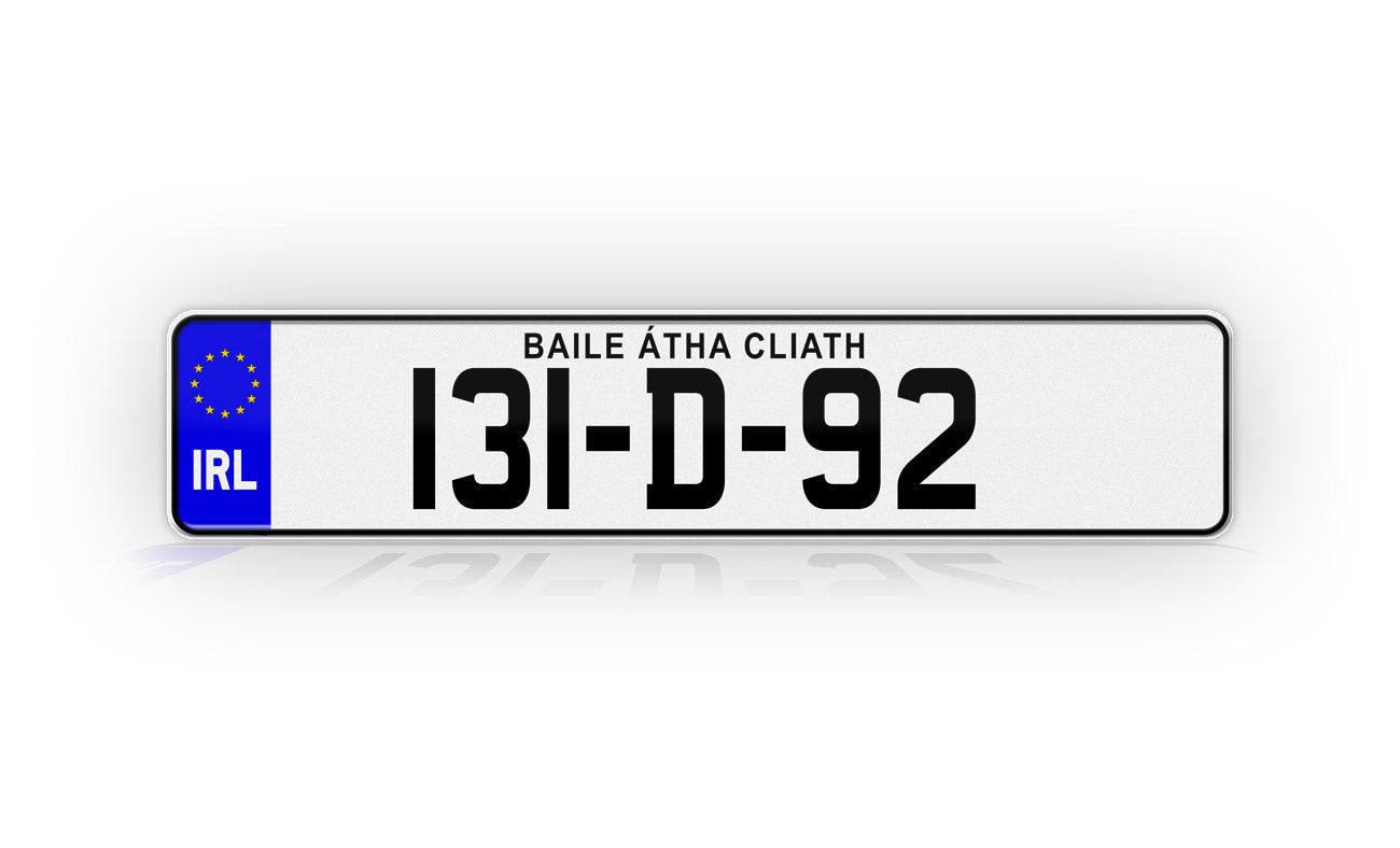 Personalized Irish European Style License Plate