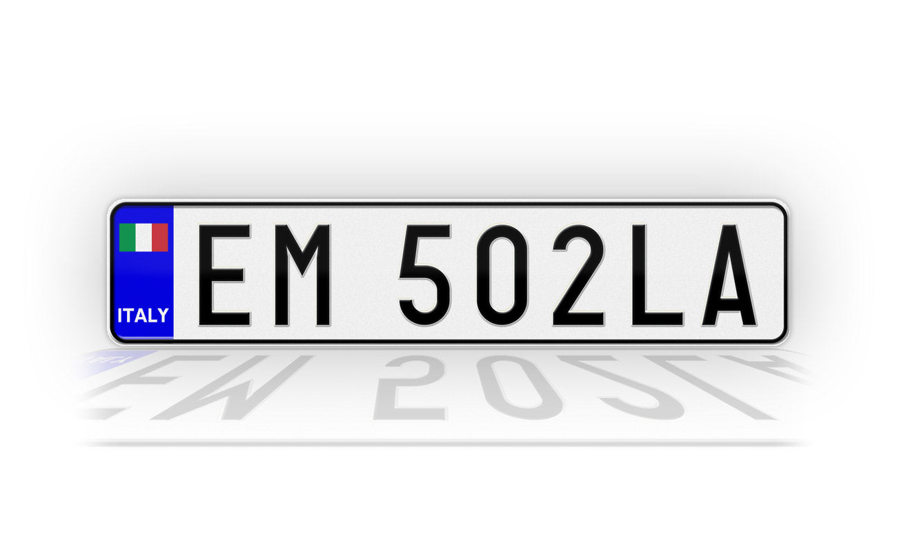 Personalized Italian European Style License Plate