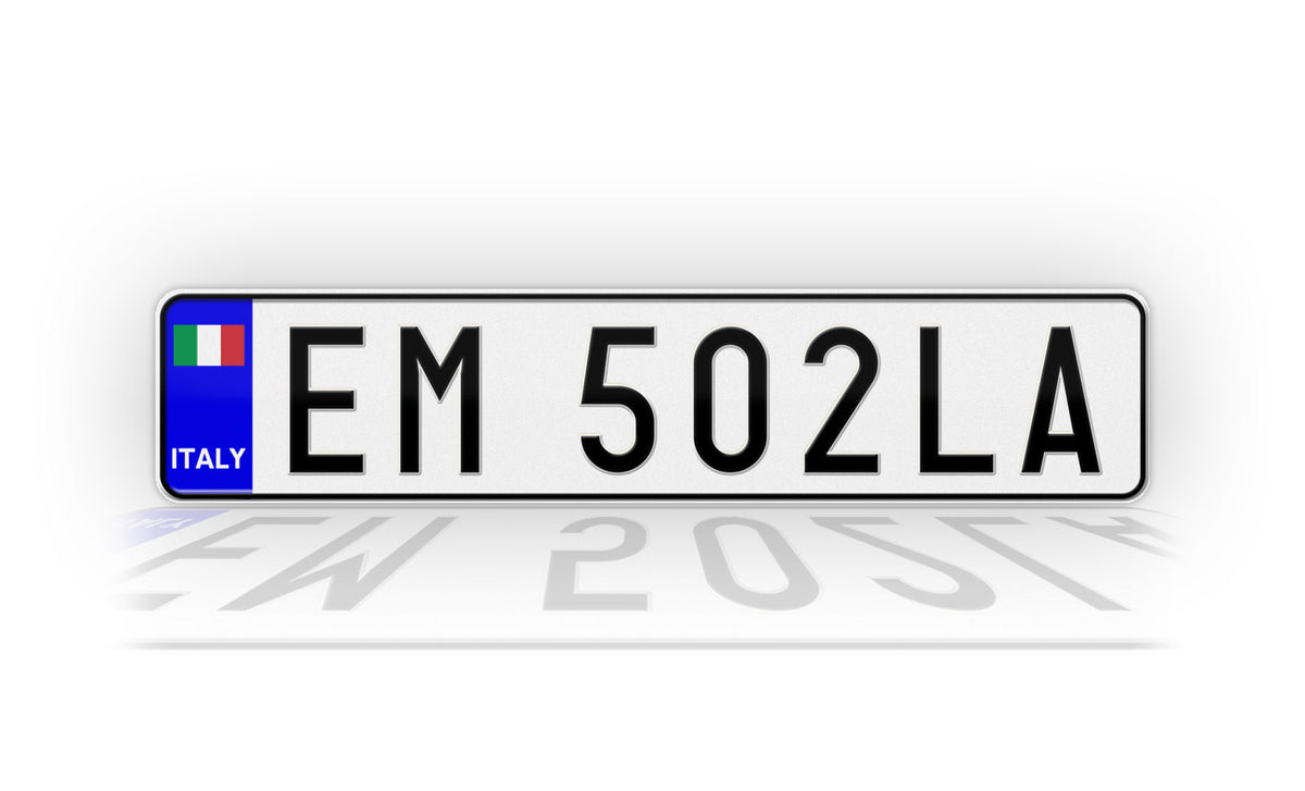 Personalized Italian European Style License Plate – SignsAndTagsOnline