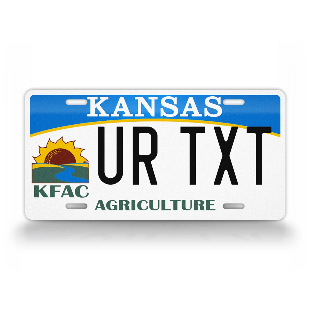 Custom Kansas Agriculture License Plate