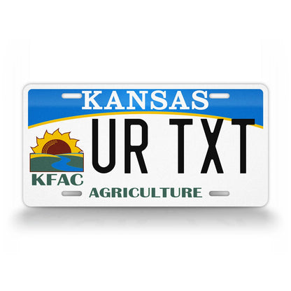 Custom Kansas Agriculture License Plate