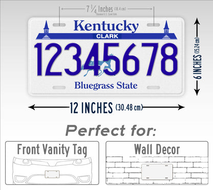 Personalized 1988-1997 Kentucky State License Plate