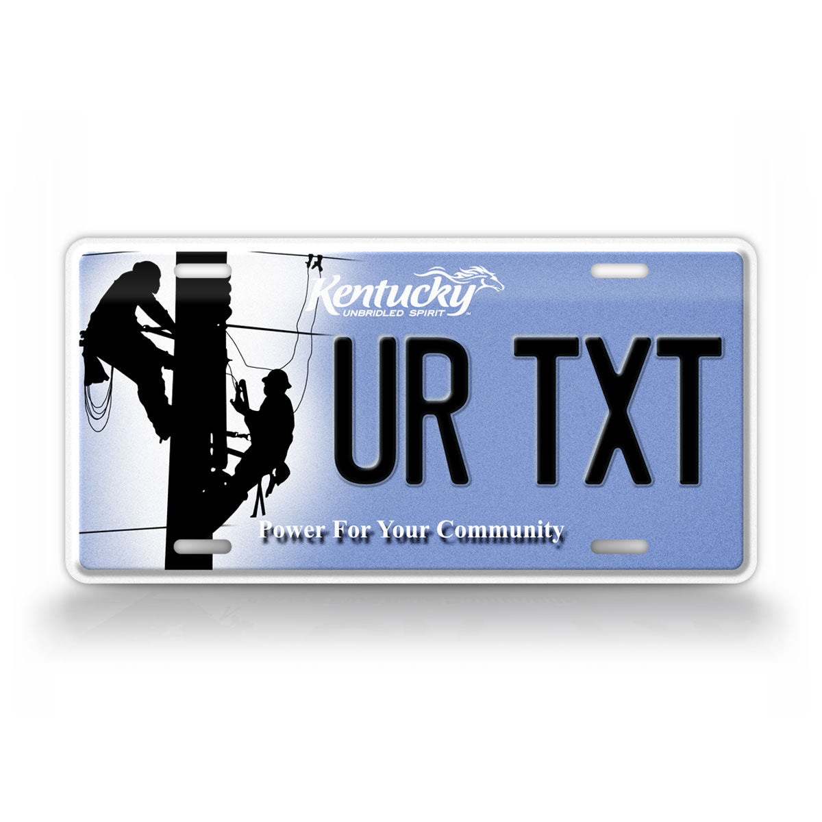 Custom Kentucky Linemen Power Your Community License Plate