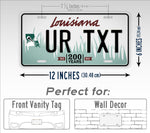 Custom Louisiana 2011 2012  bicentennial Personalized License Plate