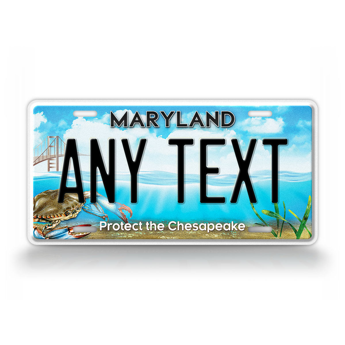 Custom Maryland Protect The Chesapeake License Plate