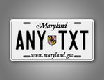 Personalized 1986-2010 Maryland State Custom License Plate