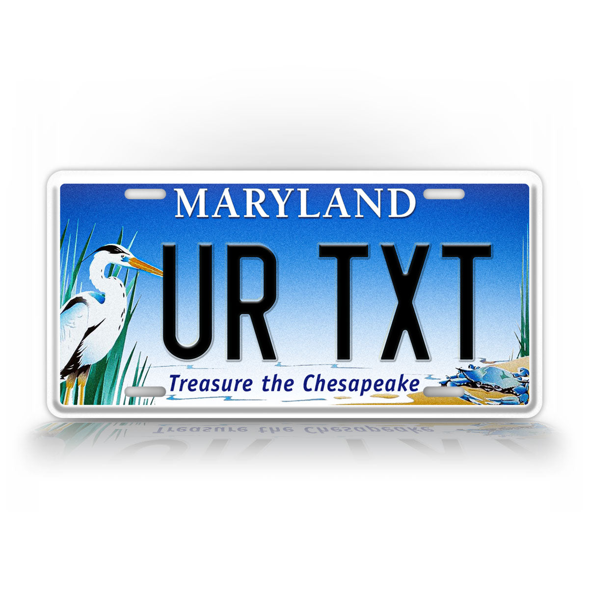 Custom Maryland Treasure The Chesapeake Personlized License Plate