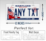 Custom Maryland War Of 1812 License Plate