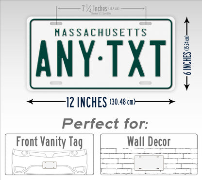 Personalized 1977-1993 Massachusetts License Plate