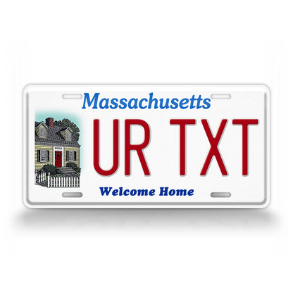 Custom Massachusetts Welcome Home License Plate