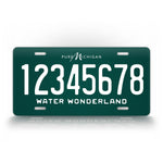 Michigan Dark or light Green Water Wonderland Custom 6x12 License Plate