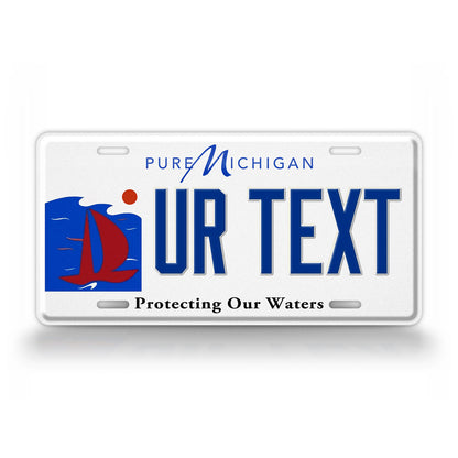 Michigan Protect Our Waters State License Plate