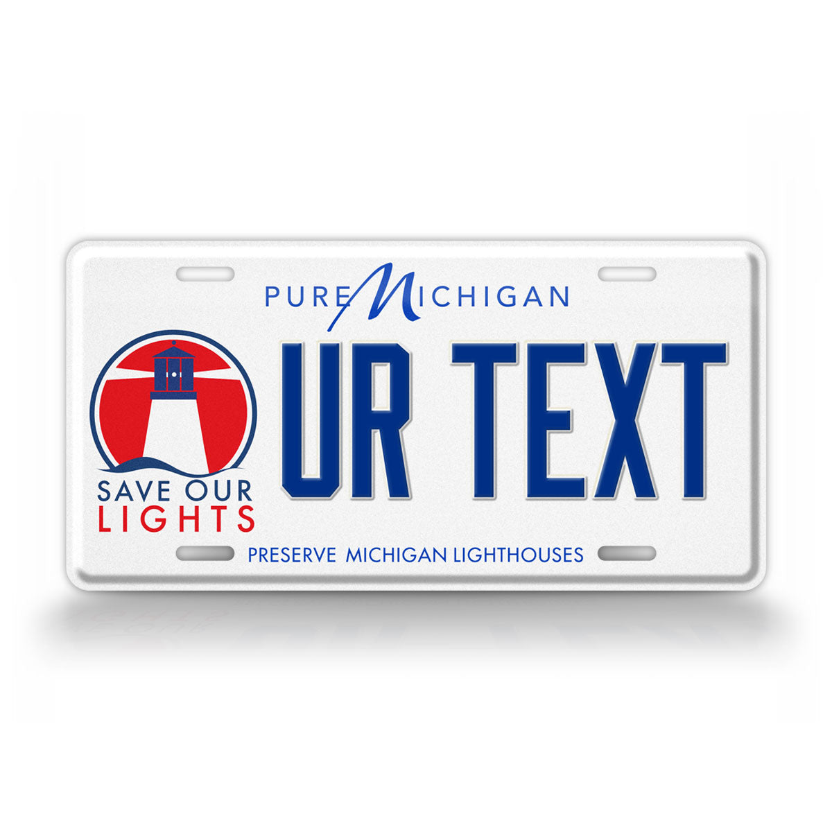 Michigan Save Our Lights State License Plate