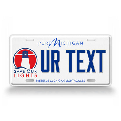 Michigan Save Our Lights State License Plate