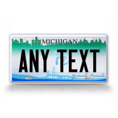 Michigan Spectacular Peninsulas State License Plate