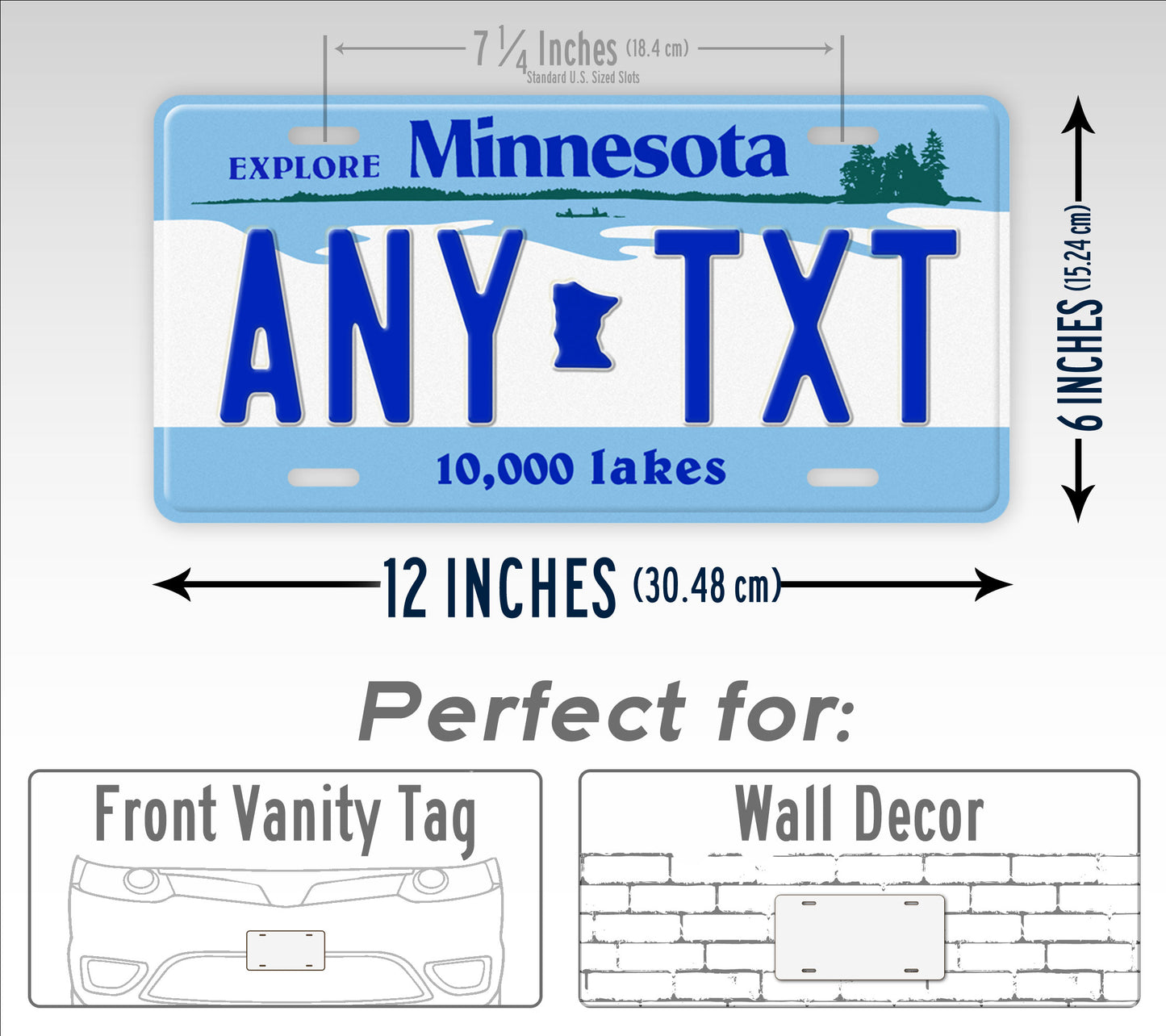 Personalized 1987-2008 Minnesota State Custom License Plate