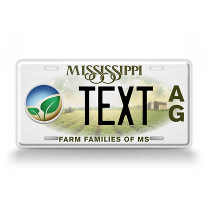 Personalized Mississippi State Farm Families of MS License Plate