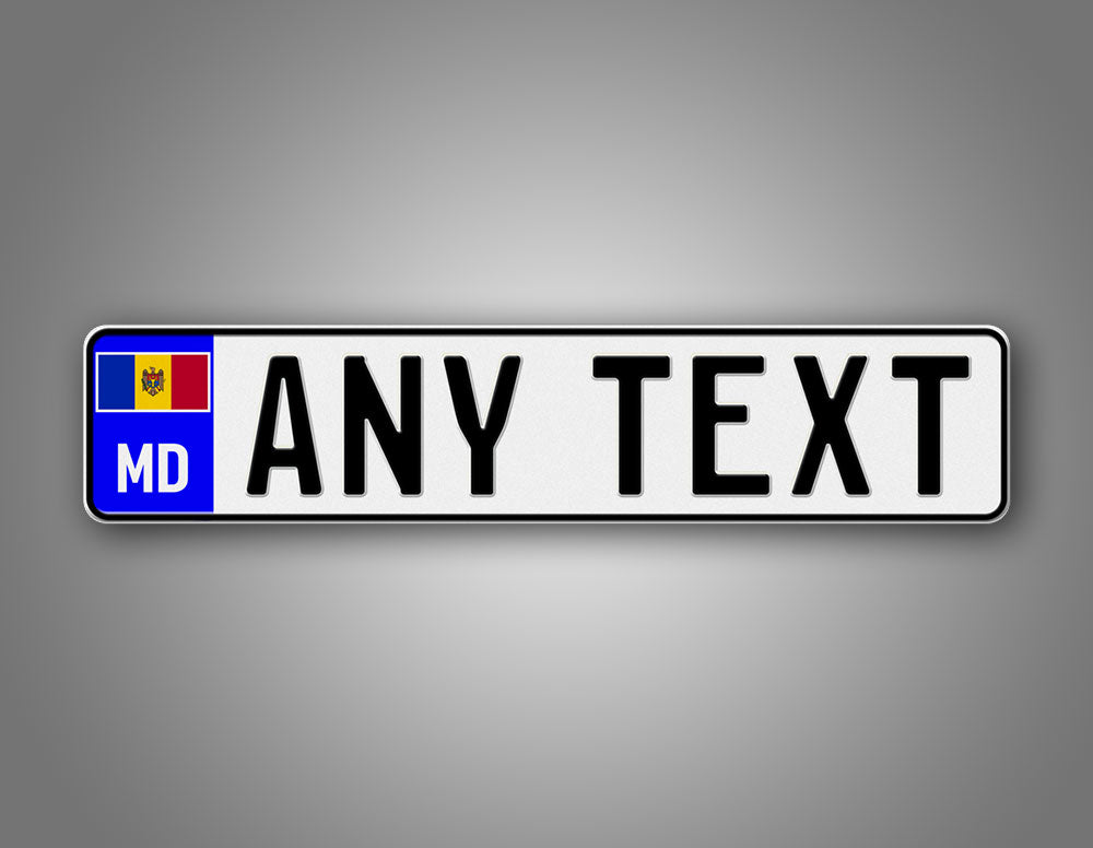 Personalized Moldova European Style License Plate