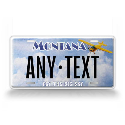 Custom Montana "Fly the Big Sky" State License Plate