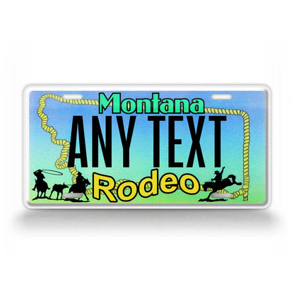 Custom Montana "Rodeo" State License Plate