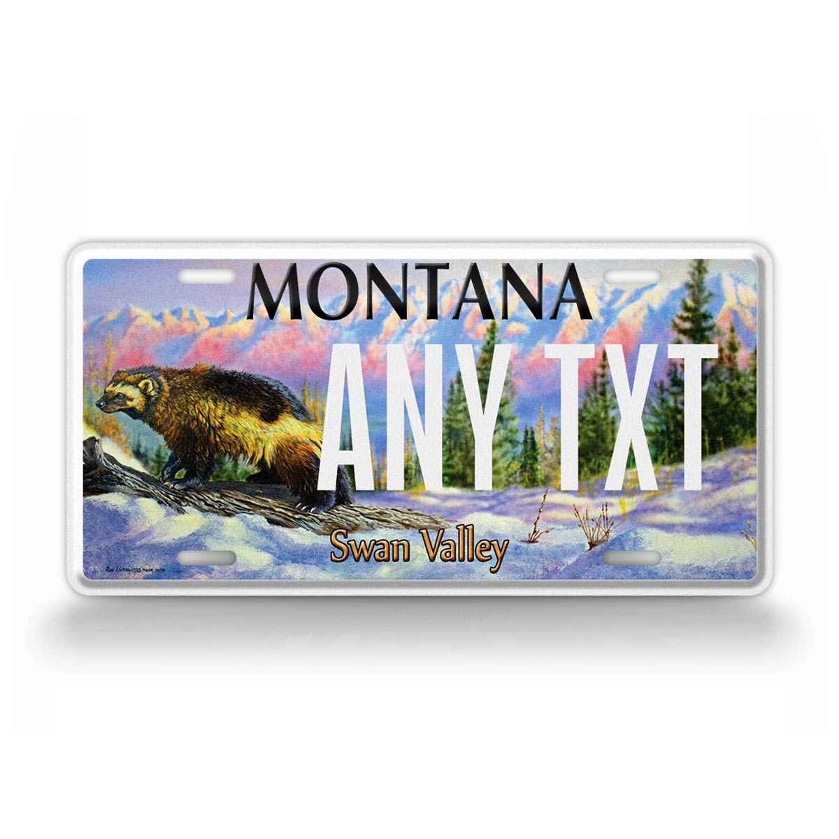 Custom Montana "Swan Valley" State License Plate