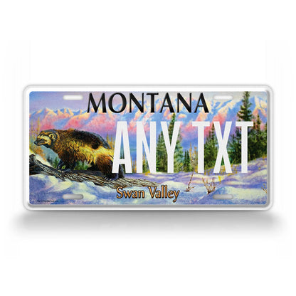 Custom Montana "Swan Valley" State License Plate