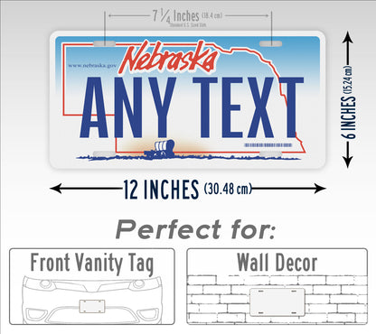 Custom 2005-2010 Nebraska State License Plate