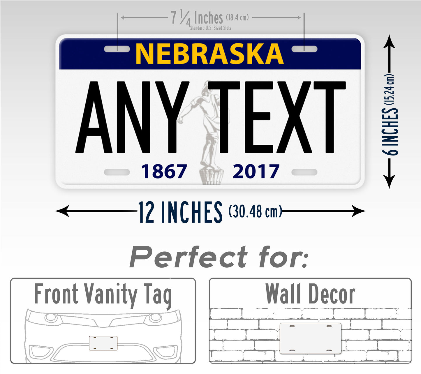 Personalized Nebraska State Custom License Plate