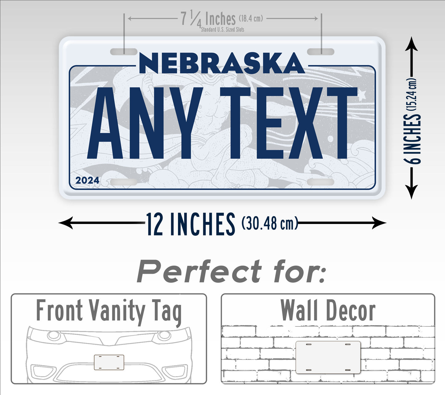 Custom 2023 Nebraska Novelty Personalized License Plate