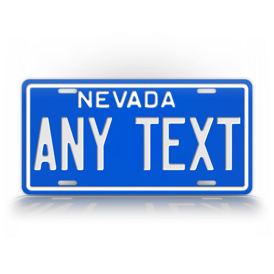 Custom Nevada Blue License Plate