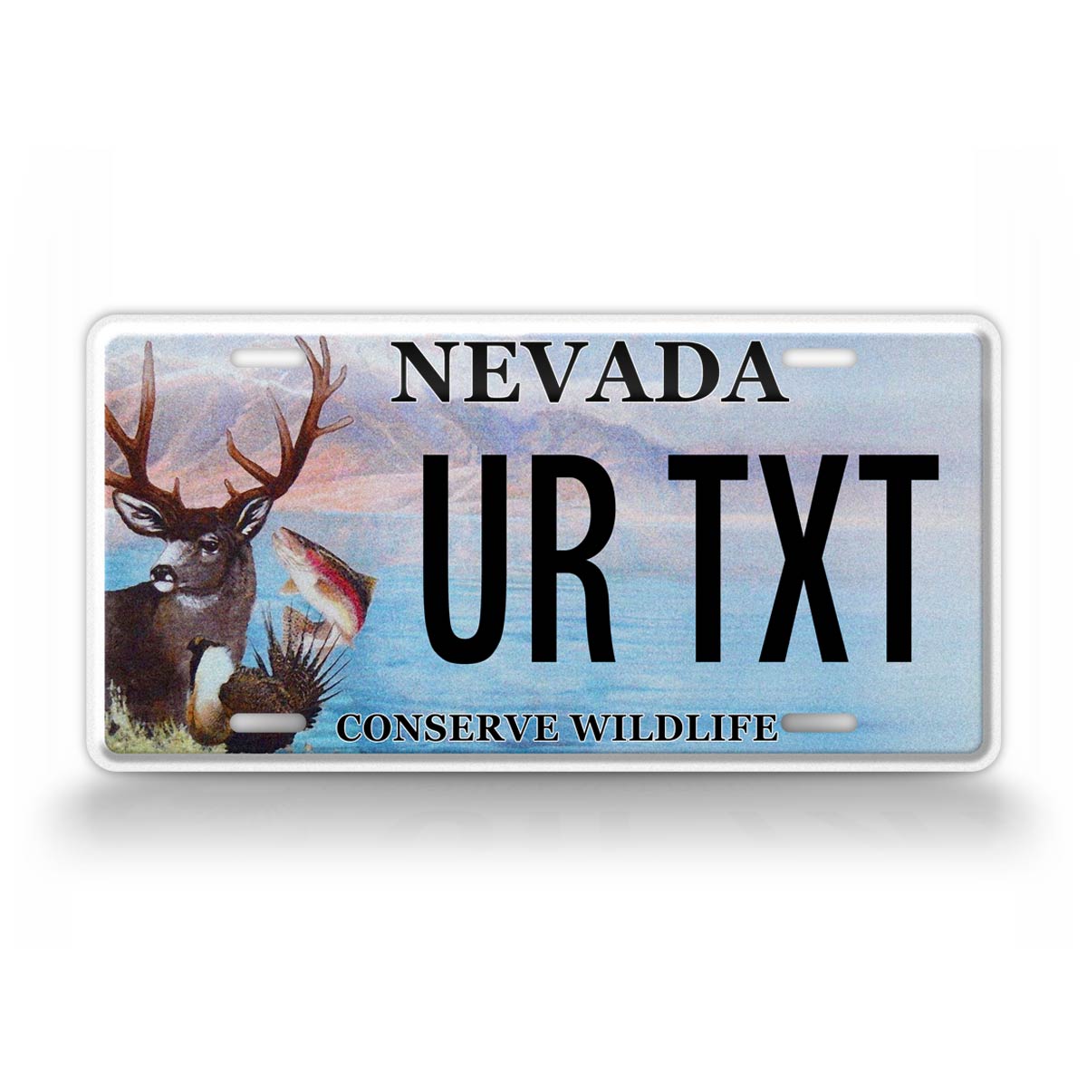 Custom Nevada Conserve Wildlife 2026 License Plate