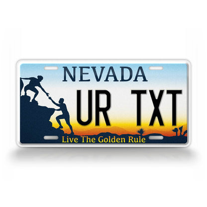 Custom Nevada Golden Rule 2021 License Plate