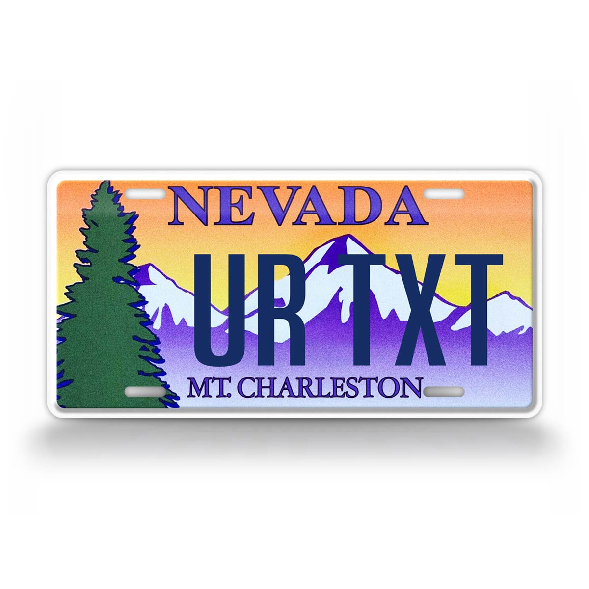 Custom Nevada Mt Charleston 1999 License Plate