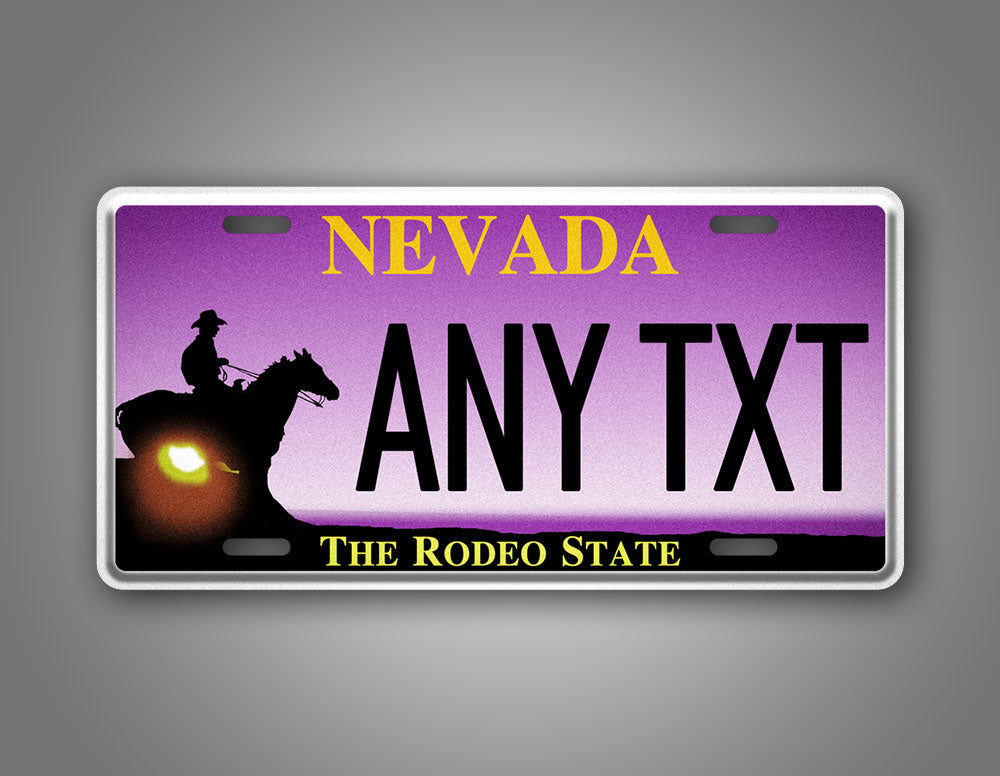 Custom Nevada The Rodeo State Novelty Personalized License Plate