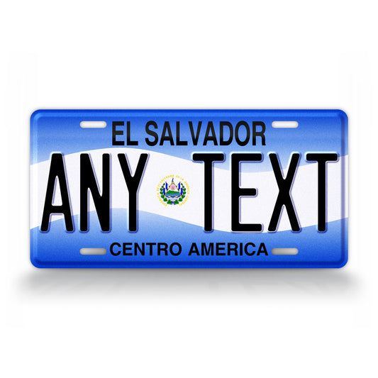 Personalized New El Salvador License Plate
