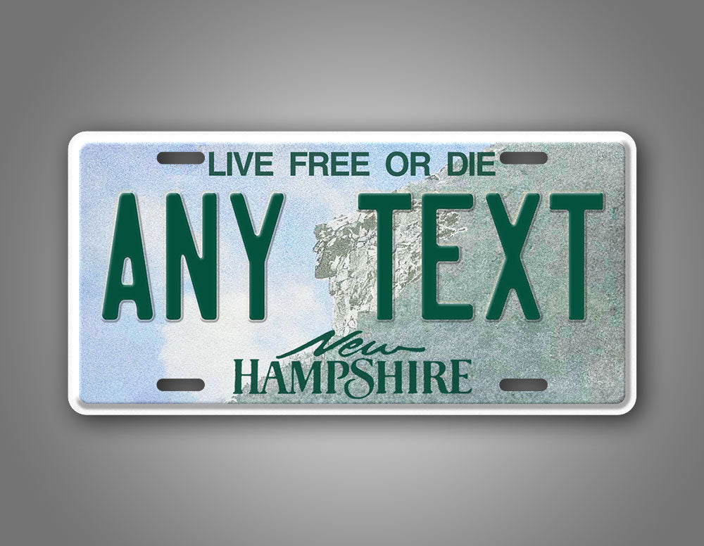 Personalized New Hampshire State Custom License Plate