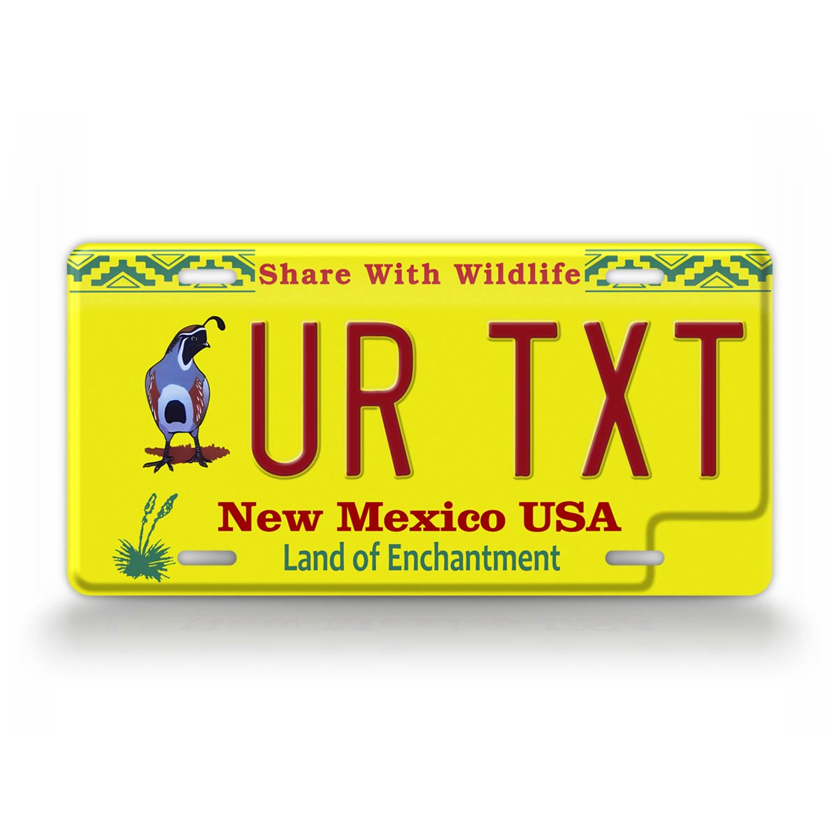 Custom New Mexico Share with Wildlife Bird 2020 License Plate