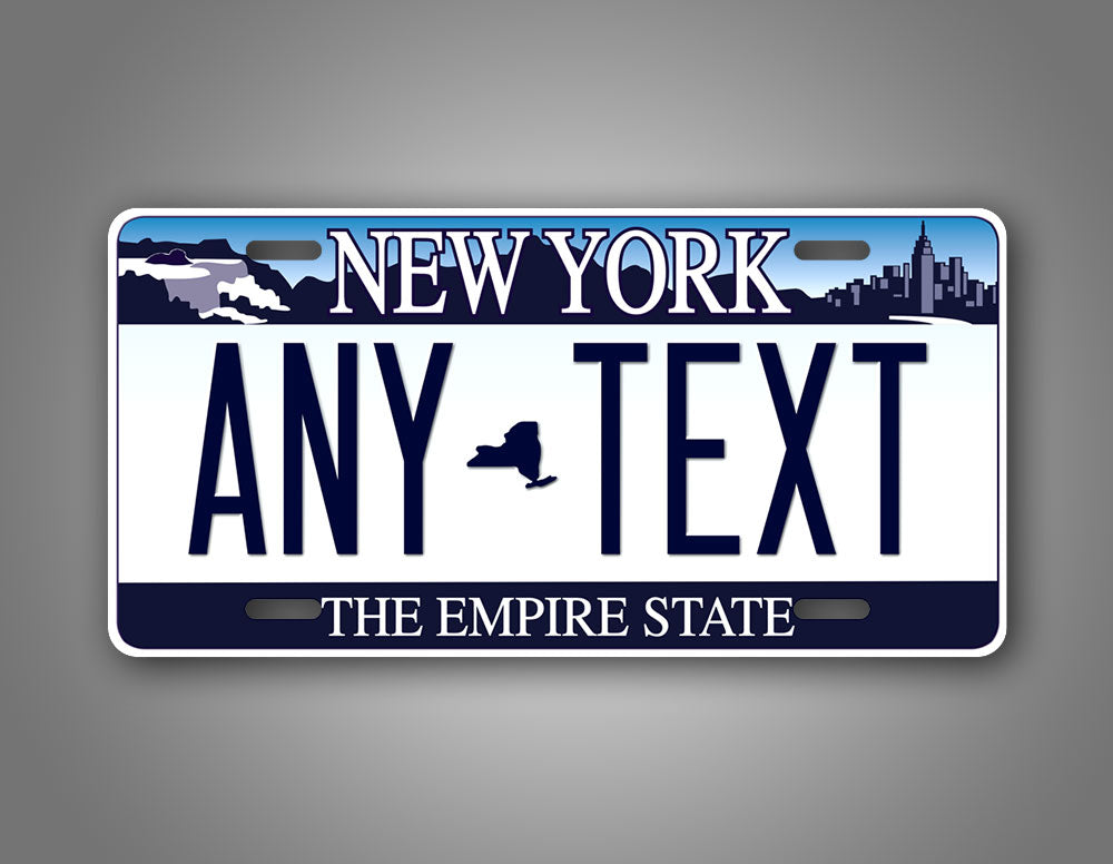 Personalized New York Custom State Auto Tag