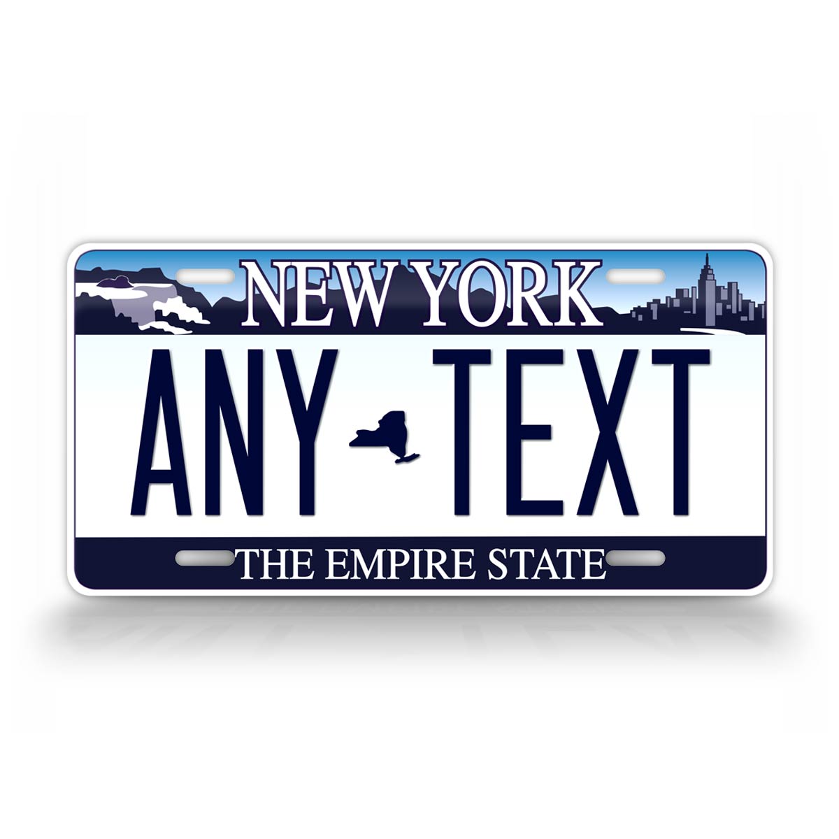 Personalized New York Custom State Auto Tag