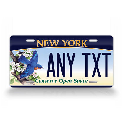 Personalized New York "Conserve Open Space" 1995 Custom License Plate