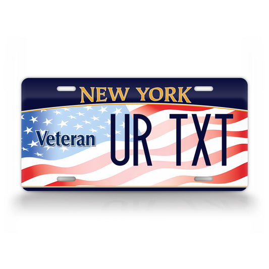New York Veteran American Flag 2011 License Plate