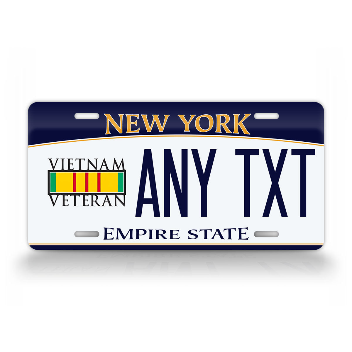New York Vietnam Veteran Custom License Plate