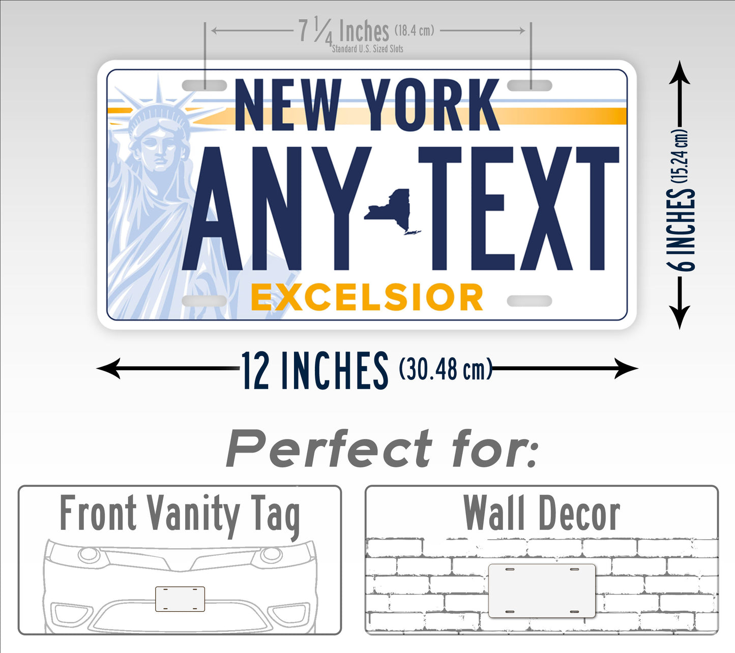 New York Voting Option Custom Novelty License Plate