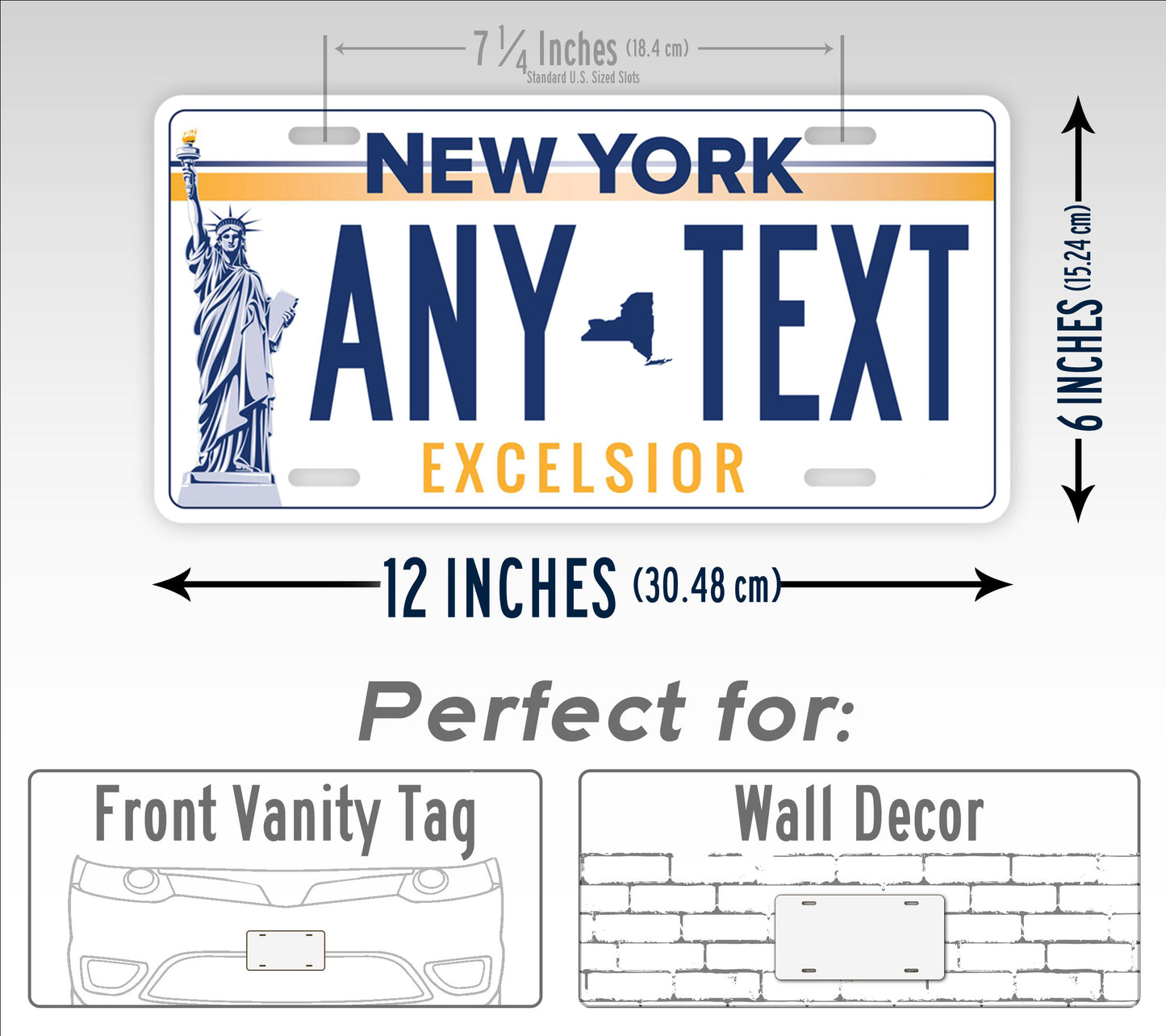 New York Voting Option Custom Novelty License Plate